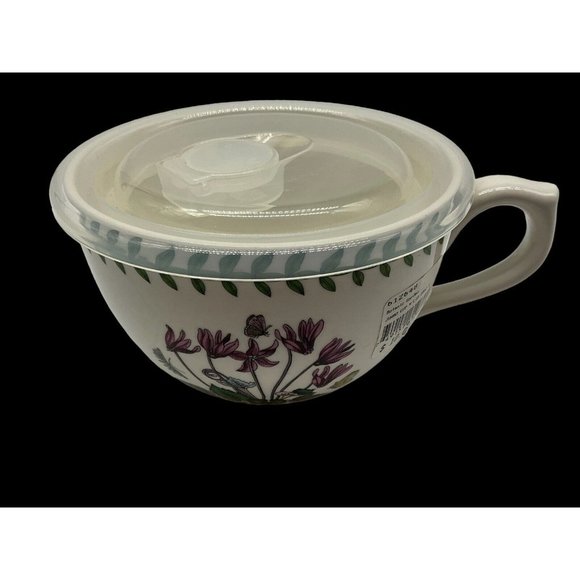 Port Meiron Botanic Garden Jumbo Cup with Lid 20 Oz Cyclamen Motif Drinkware - Picture 2 of 14
